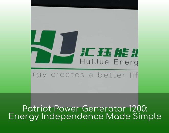 Patriot Power Generator 1200: Energy Independence Made Simple